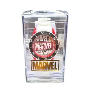 NIB White Strap Marvel Comics Diver Style Watch